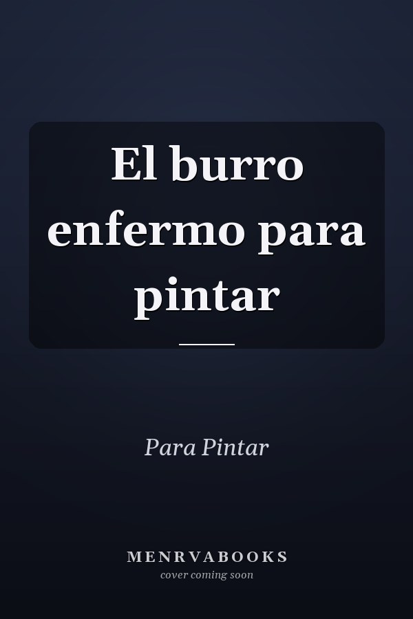El burro enfermo para pintar