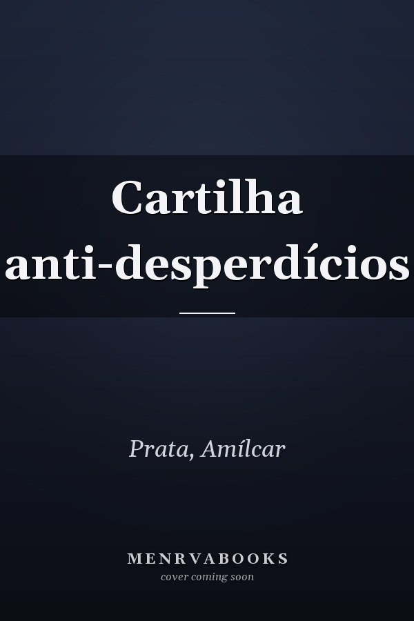 Cartilha anti-desperdícios