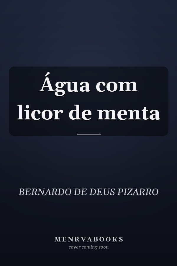 Água com licor de menta