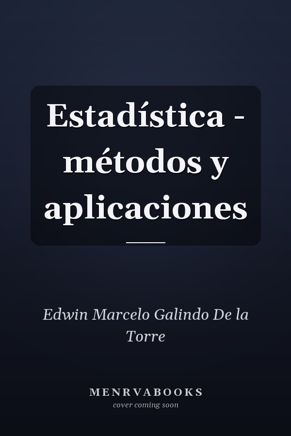 Estadística - métodos y aplicaciones