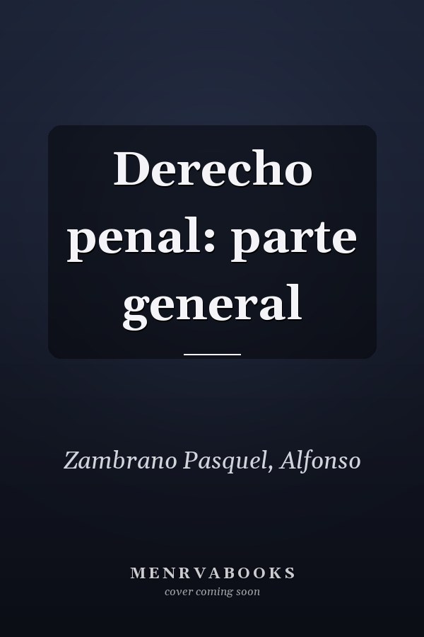 Derecho penal: parte general