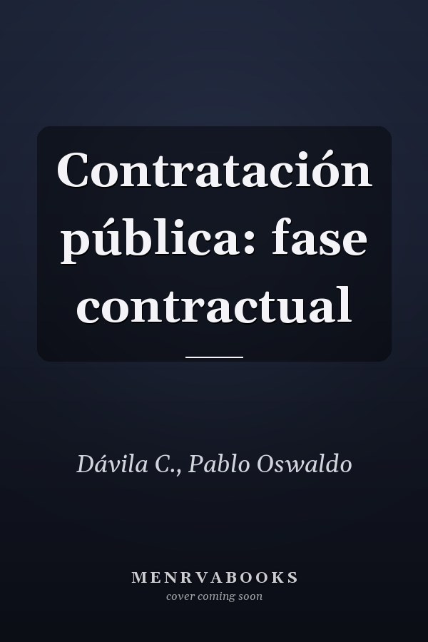Contratación pública: fase contractual