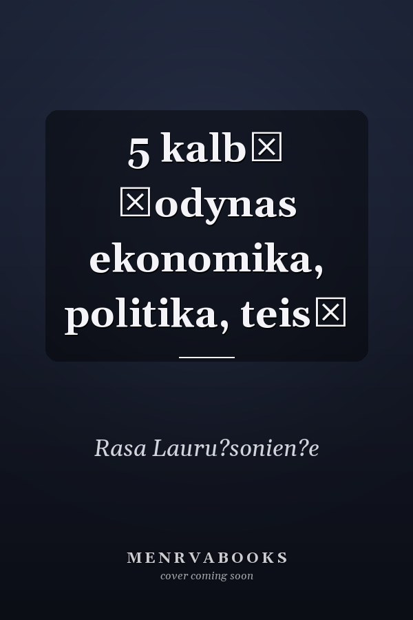 5 kalbų žodynas ekonomika, politika, teisė
