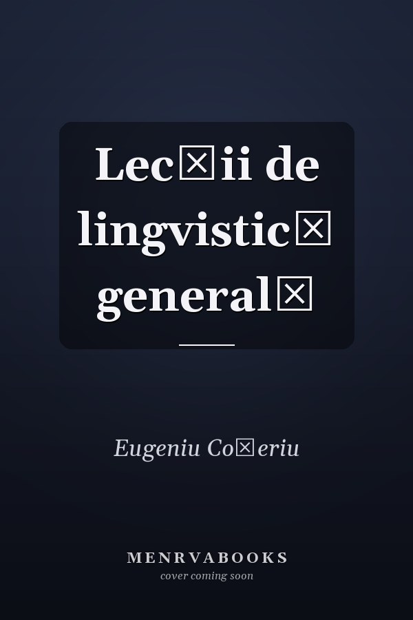 Lecţii de lingvistică generală