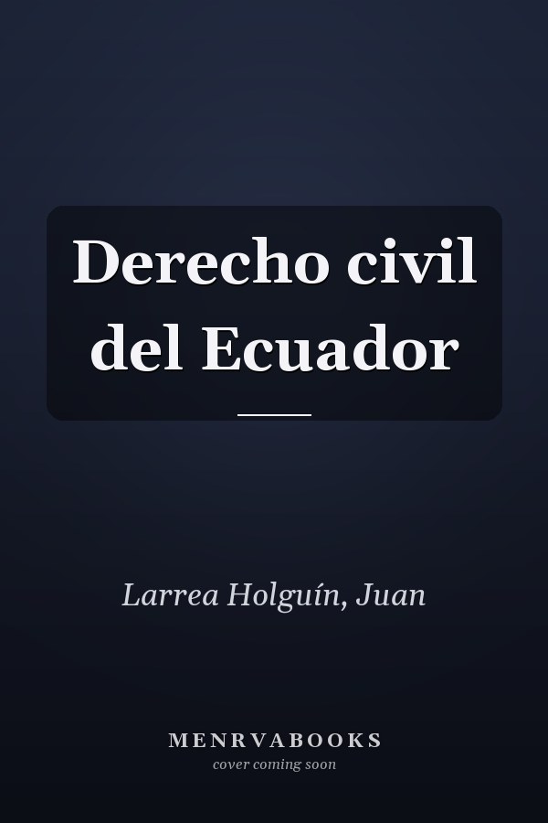 Derecho civil del Ecuador