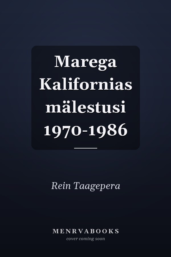 Marega Kalifornias mälestusi 1970-1986