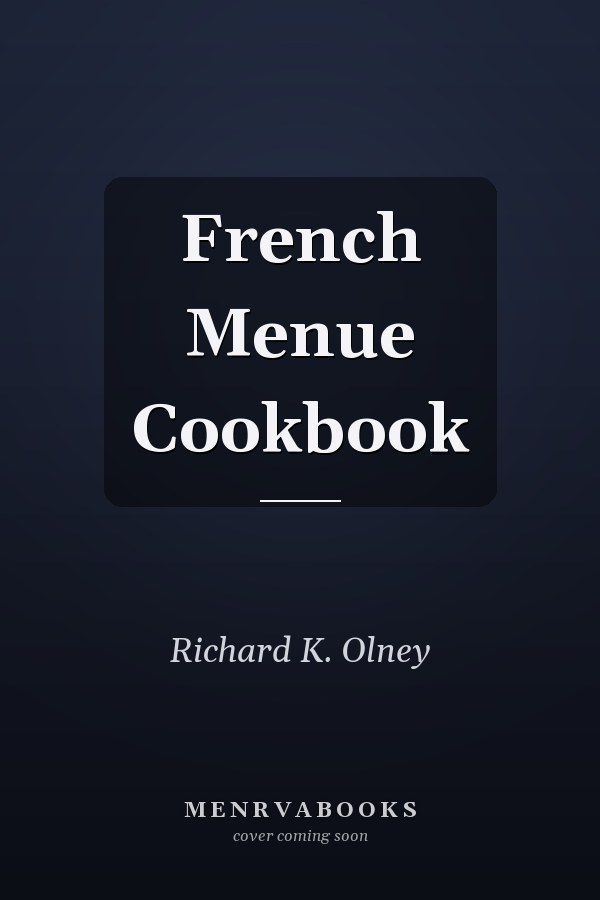 French Menue Cookbook