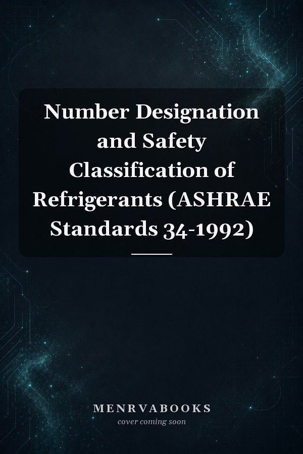 Number Designation and Safety Classification of Refrigerants (ASHRAE Standards 34-1992)