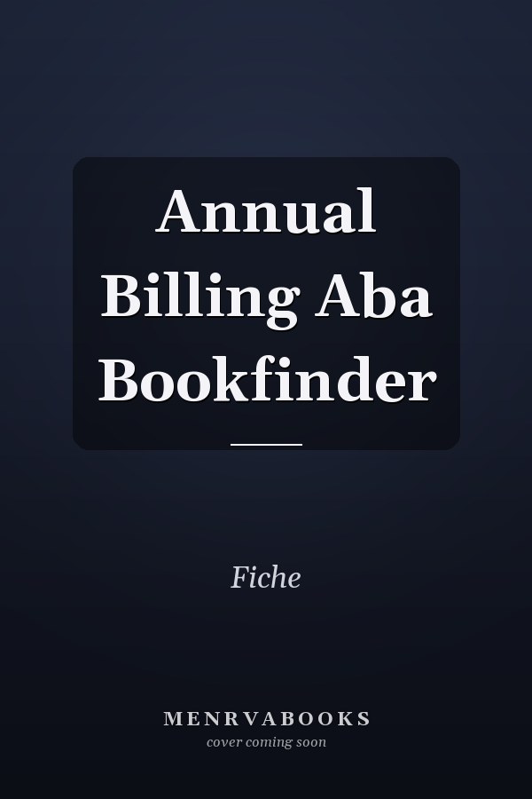 Annual Billing Aba Bookfinder