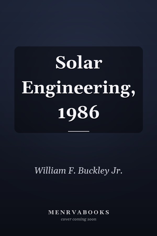 Solar Engineering, 1986