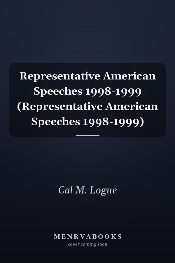 Representative American Speeches 1998-1999 (Representative American Speeches 1998-1999)