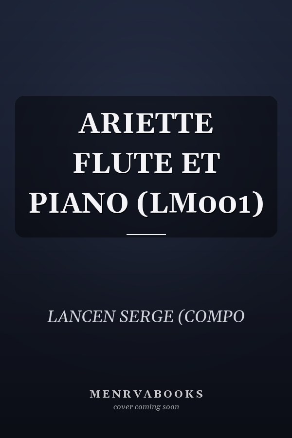 ARIETTE FLUTE ET PIANO (LM001)