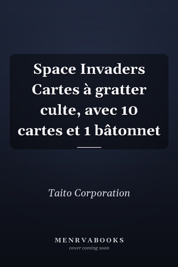 Space Invaders Cartes à gratter culte, avec 10 cartes et 1 bâtonnet