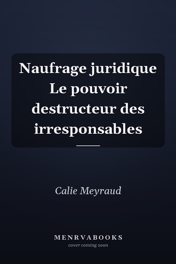 Naufrage juridique Le pouvoir destructeur des irresponsables