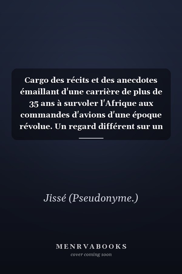 Cargo des récits et des anecdotes émaillant d'une carrière de plus de 35 ans à survoler l'Afrique aux commandes d'avions d'une époque révolue. Un regard différent sur un métier passionnant qui fait encore rêver
