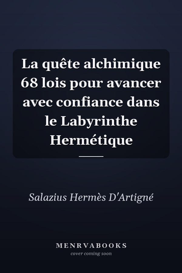 La quête alchimique 68 lois pour avancer avec confiance dans le Labyrinthe Hermétique