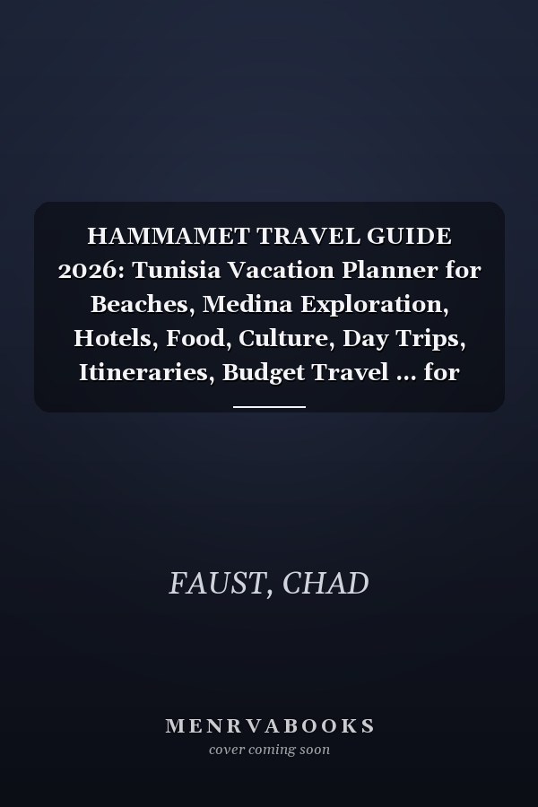 HAMMAMET TRAVEL GUIDE 2026: Tunisia Vacation Planner for Beaches, Medina Exploration, Hotels, Food, Culture, Day Trips, Itineraries, Budget Travel ... for First-Time and Returning Visitors