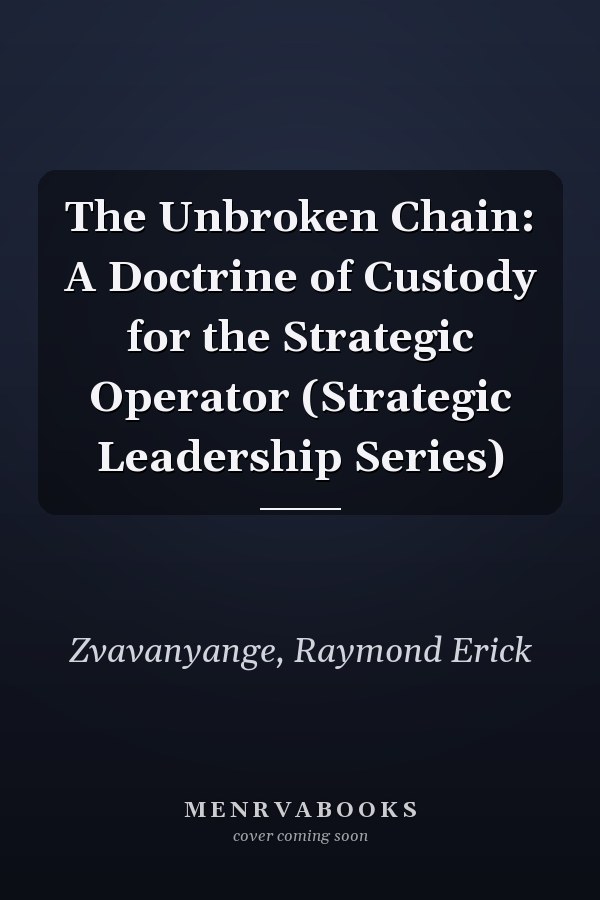 The Unbroken Chain: A Doctrine of Custody for the Strategic Operator (Strategic Leadership Series)