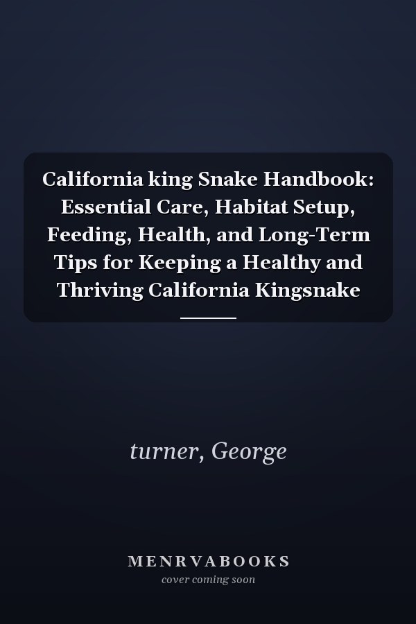 California king Snake Handbook: Essential Care, Habitat Setup, Feeding, Health, and Long-Term Tips for Keeping a Healthy and Thriving California Kingsnake