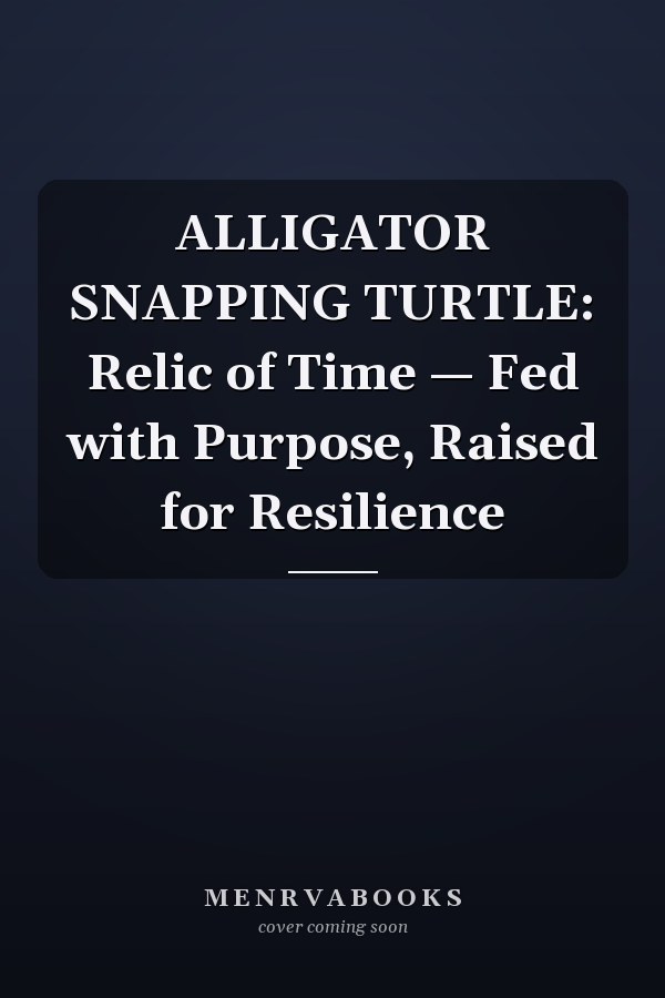 ALLIGATOR SNAPPING TURTLE: Relic of Time — Fed with Purpose, Raised for Resilience
