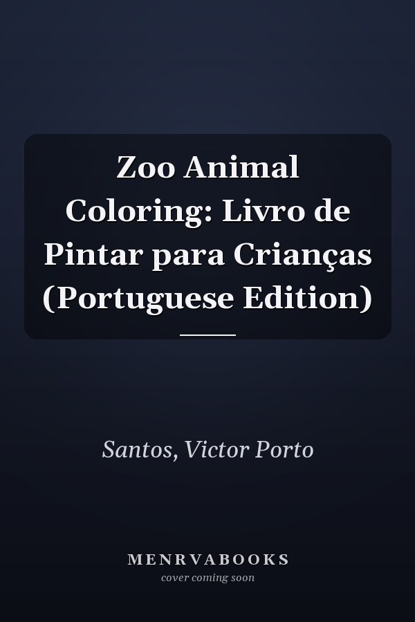 Zoo Animal Coloring: Livro de Pintar para Crianças (Portuguese Edition)
