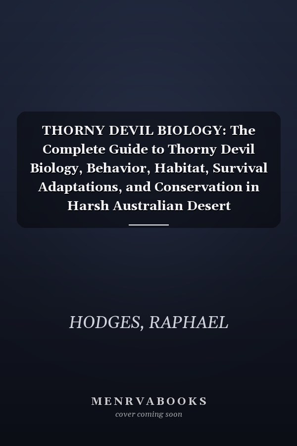 THORNY DEVIL BIOLOGY: The Complete Guide to Thorny Devil Biology, Behavior, Habitat, Survival Adaptations, and Conservation in Harsh Australian Desert Ecosystems