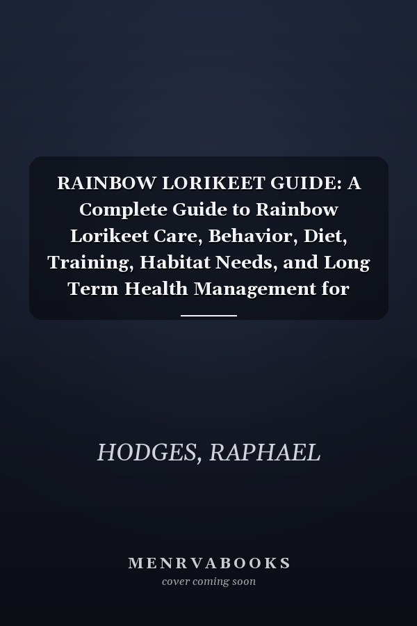 RAINBOW LORIKEET GUIDE: A Complete Guide to Rainbow Lorikeet Care, Behavior, Diet, Training, Habitat Needs, and Long Term Health Management for Beginners and Enthusiasts