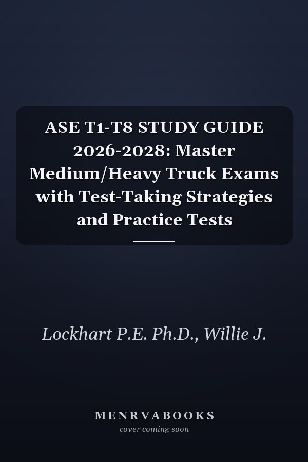 ASE T1-T8 STUDY GUIDE 2026-2028: Master Medium/Heavy Truck Exams with Test-Taking Strategies and Practice Tests