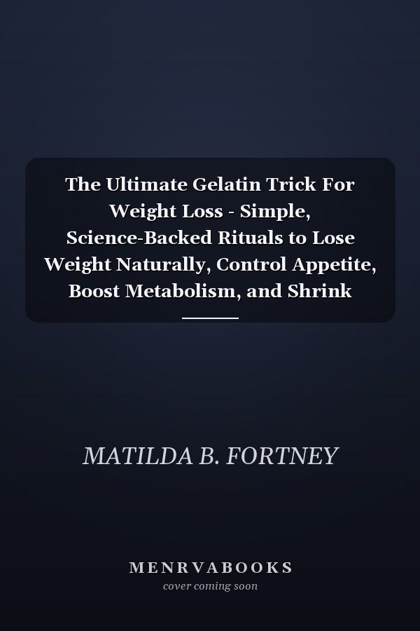 The Ultimate Gelatin Trick For Weight Loss - Simple, Science-Backed Rituals to Lose Weight Naturally, Control Appetite, Boost Metabolism, and Shrink Stubborn Belly Fat for Women and Men