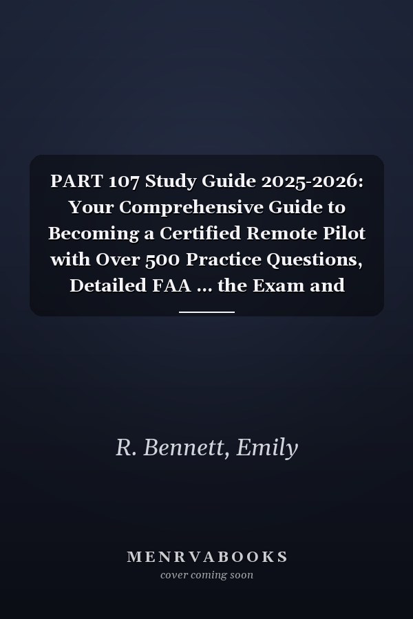 PART 107 Study Guide 2025-2026: Your Comprehensive Guide to Becoming a Certified Remote Pilot with Over 500 Practice Questions, Detailed FAA ... the Exam and Launching Your Drone Career