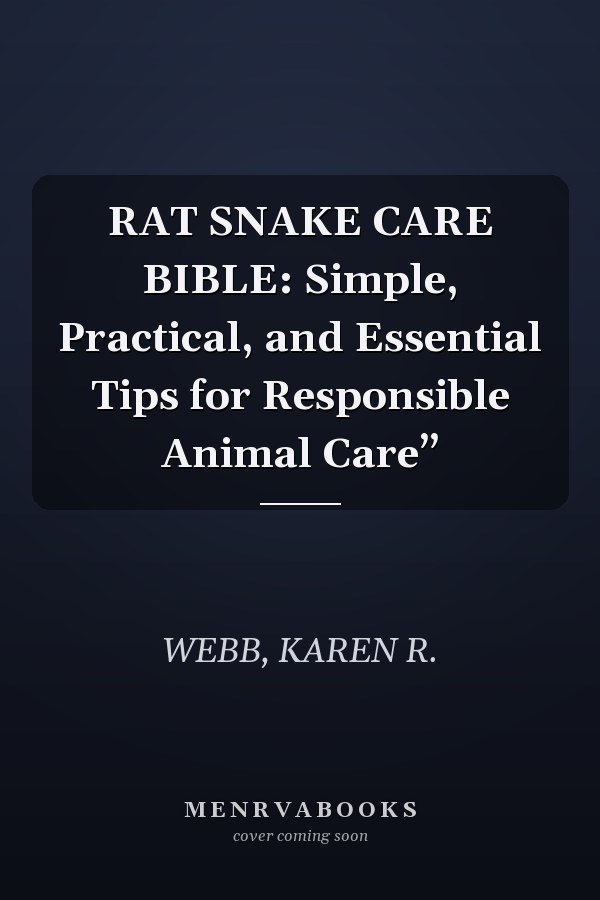RAT SNAKE CARE BIBLE: Simple, Practical, and Essential Tips for Responsible Animal Care”