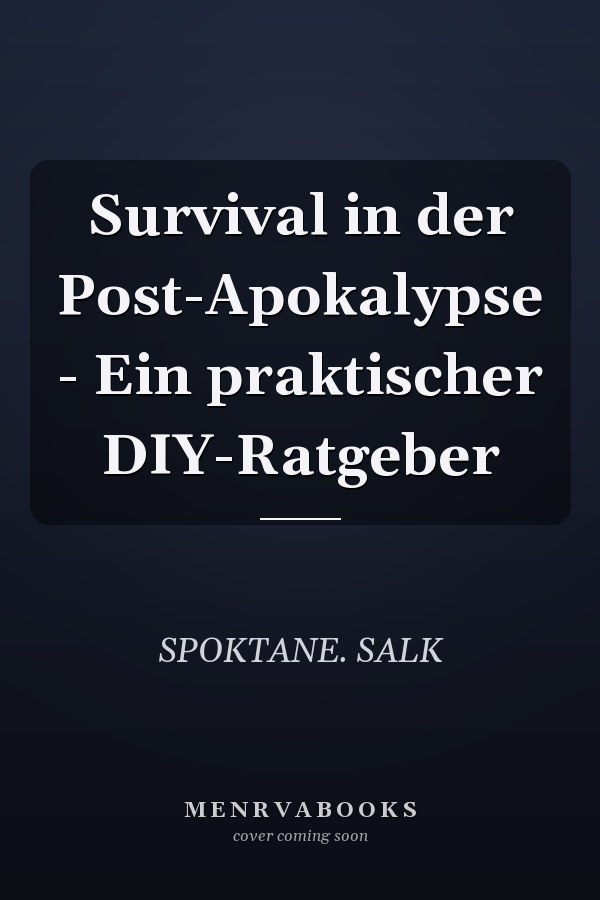 Survival in der Post-Apokalypse - Ein praktischer DIY-Ratgeber