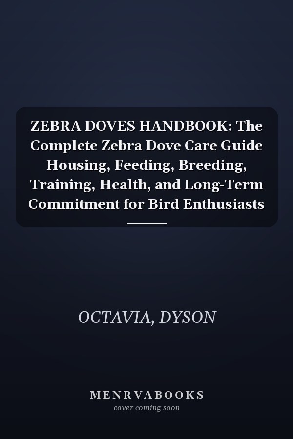ZEBRA DOVES HANDBOOK: The Complete Zebra Dove Care Guide Housing, Feeding, Breeding, Training, Health, and Long-Term Commitment for Bird Enthusiasts