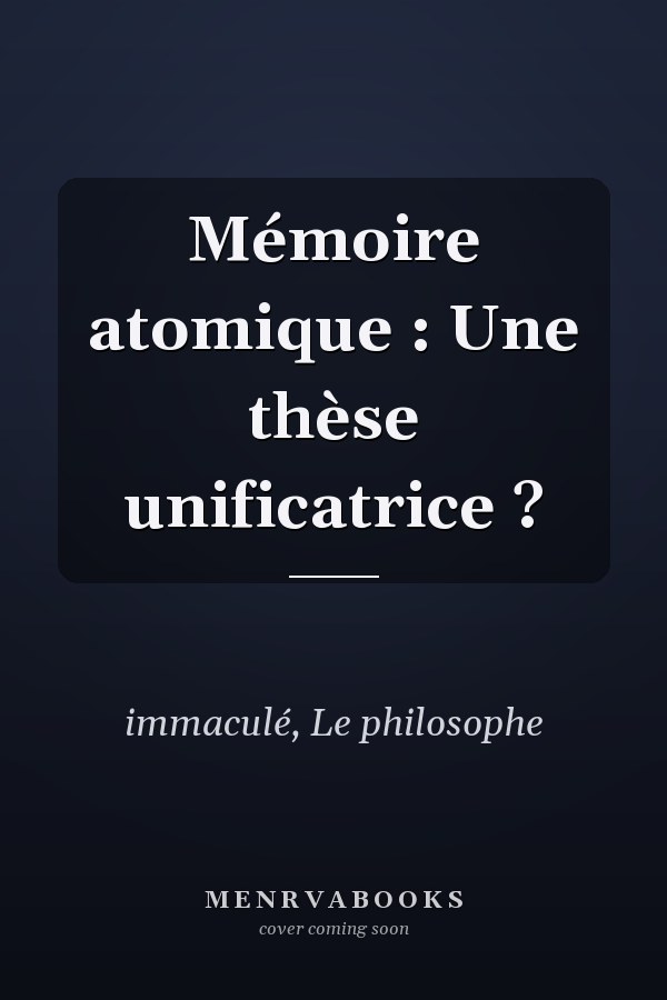 Mémoire atomique : Une thèse unificatrice ?