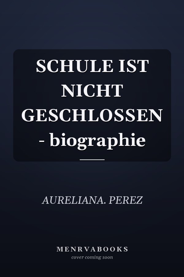 SCHULE IST NICHT GESCHLOSSEN - biographie