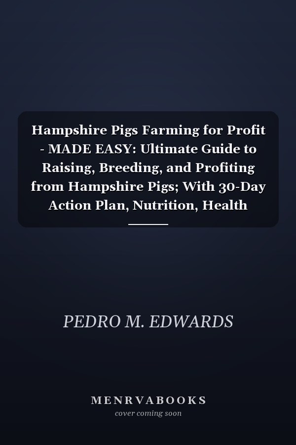 Hampshire Pigs Farming for Profit - MADE EASY: Ultimate Guide to Raising, Breeding, and Profiting from Hampshire Pigs; With 30-Day Action Plan, Nutrition, Health Management, and Sustainable Practices for Success!