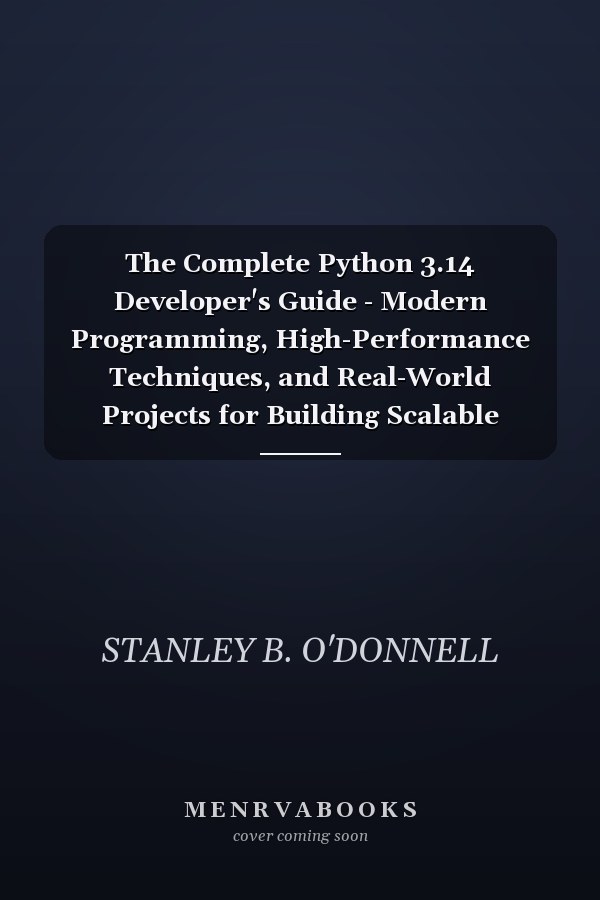The Complete Python 3.14 Developer's Guide - Modern Programming, High-Performance Techniques, and Real-World Projects for Building Scalable Python Applications