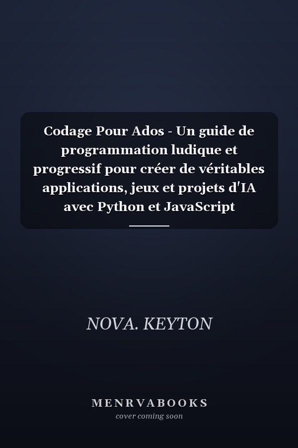 Codage Pour Ados - Un guide de programmation ludique et progressif pour créer de véritables applications, jeux et projets d'IA avec Python et JavaScript