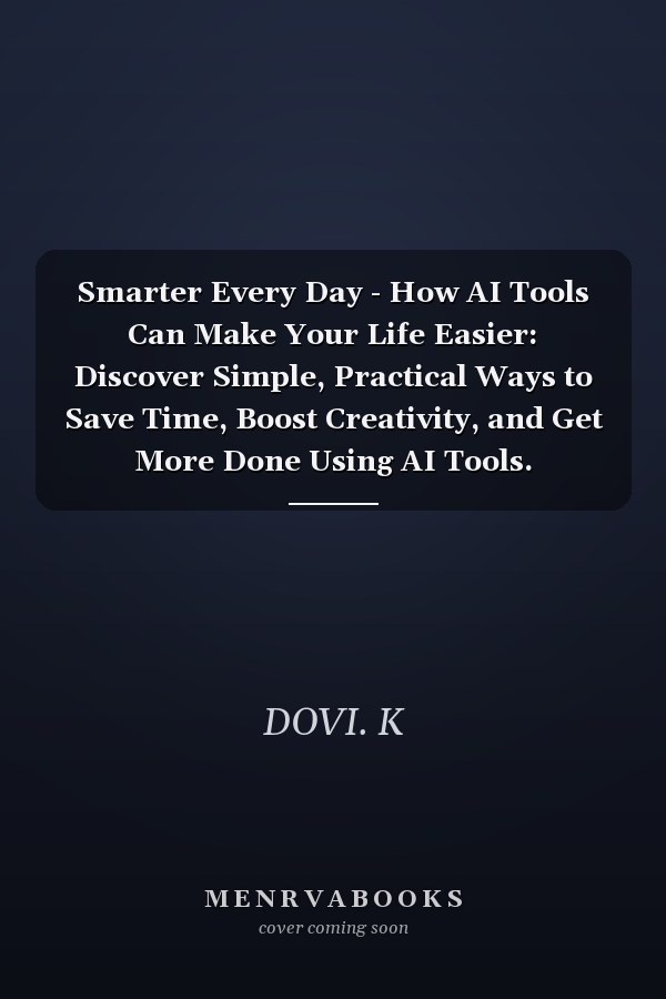 Smarter Every Day - How AI Tools Can Make Your Life Easier: Discover Simple, Practical Ways to Save Time, Boost Creativity, and Get More Done Using AI Tools.
