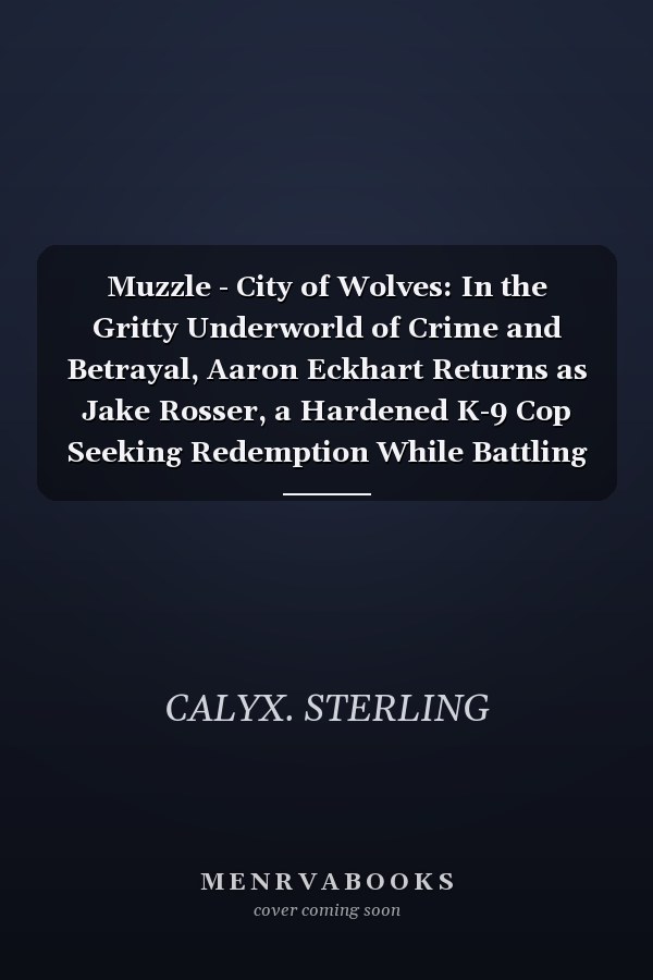 Muzzle - City of Wolves: In the Gritty Underworld of Crime and Betrayal, Aaron Eckhart Returns as Jake Rosser, a Hardened K-9 Cop Seeking Redemption While Battling His Own Demons and Protecting His Family from a Ruthless Criminal Empire.