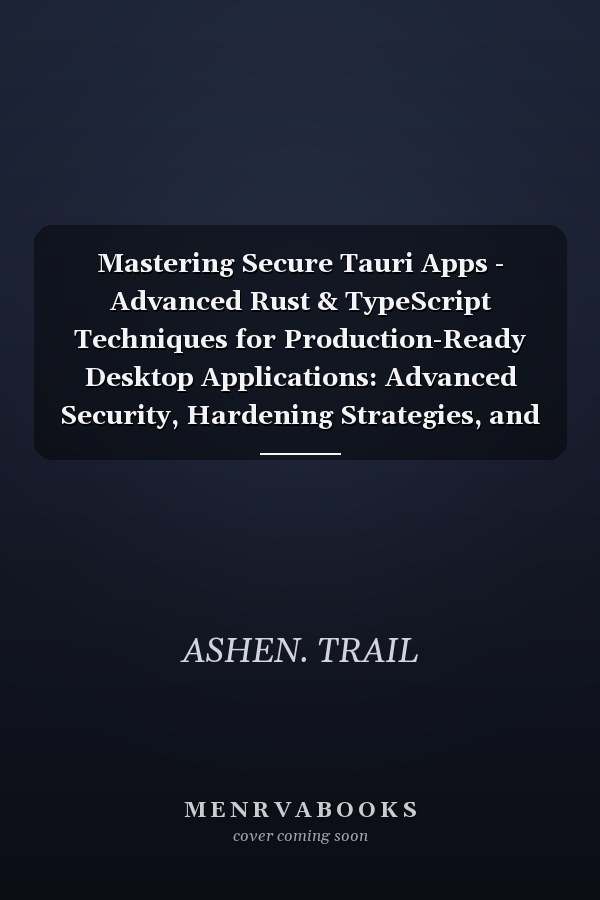Mastering Secure Tauri Apps - Advanced Rust & TypeScript Techniques for Production-Ready Desktop Applications: Advanced Security, Hardening Strategies, and Zero-Trust Engineering for Modern Rust