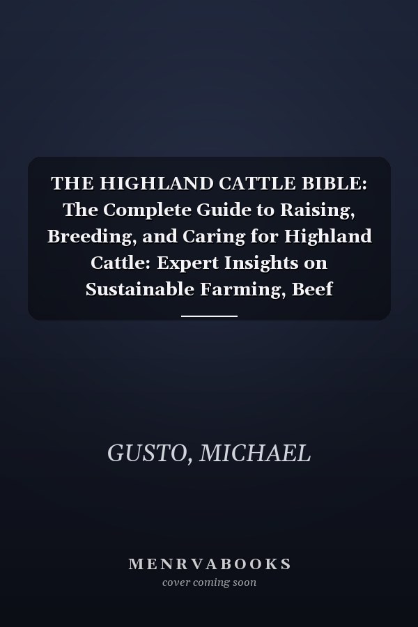 THE HIGHLAND CATTLE BIBLE: The Complete Guide to Raising, Breeding, and Caring for Highland Cattle: Expert Insights on Sustainable Farming, Beef Production, and the Joy of Ethical Herd Ownership