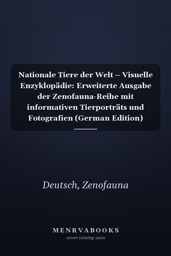 Nationale Tiere der Welt – Visuelle Enzyklopädie: Erweiterte Ausgabe der Zenofauna-Reihe mit informativen Tierporträts und Fotografien (German Edition)