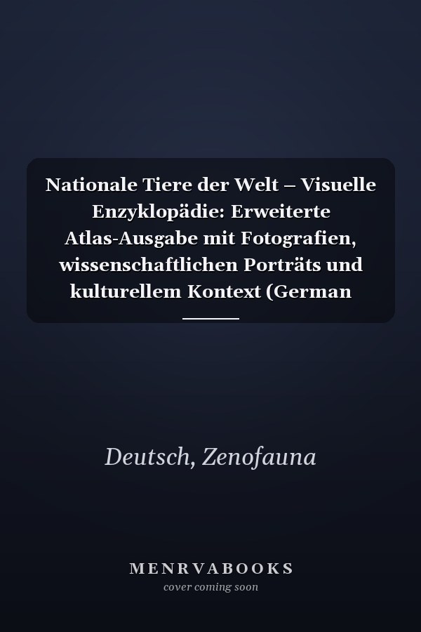 Nationale Tiere der Welt – Visuelle Enzyklopädie: Erweiterte Atlas-Ausgabe mit Fotografien, wissenschaftlichen Porträts und kulturellem Kontext (German Edition)