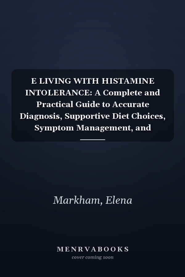 E LIVING WITH HISTAMINE INTOLERANCE: A Complete and Practical Guide to Accurate Diagnosis, Supportive Diet Choices, Symptom Management, and Everyday Relief