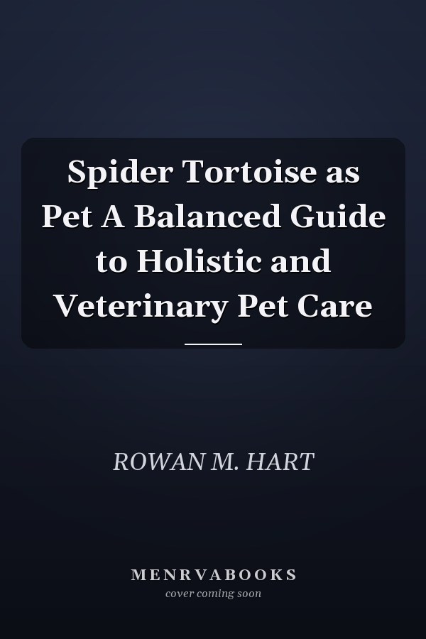 Spider Tortoise as Pet A Balanced Guide to Holistic and Veterinary Pet Care