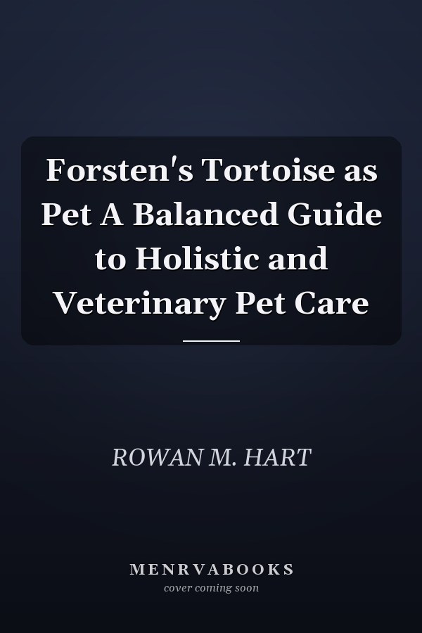 Forsten's Tortoise as Pet A Balanced Guide to Holistic and Veterinary Pet Care