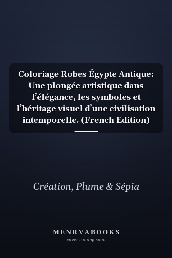 Coloriage Robes Égypte Antique: Une plongée artistique dans l’élégance, les symboles et l’héritage visuel d’une civilisation intemporelle. (French Edition)