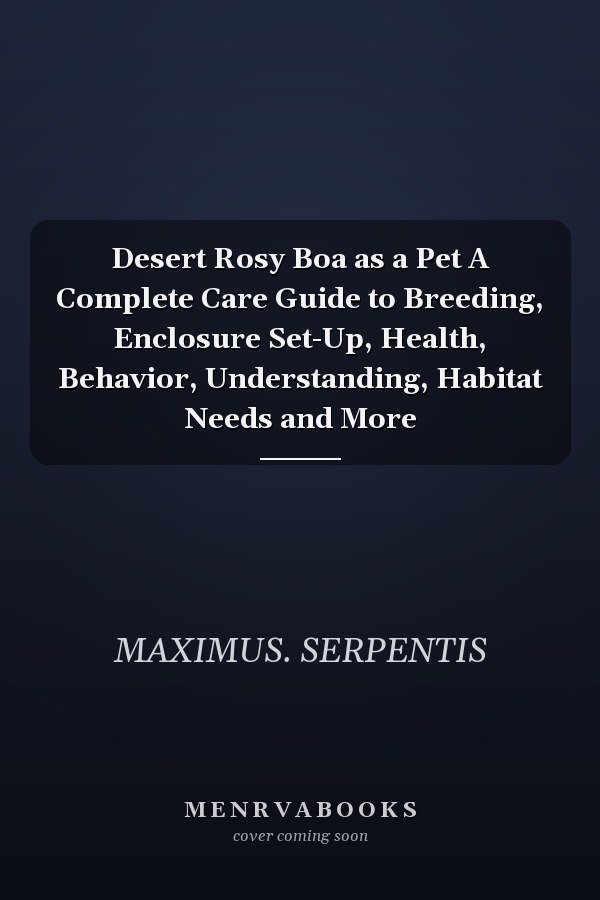 Desert Rosy Boa as a Pet A Complete Care Guide to Breeding, Enclosure Set-Up, Health, Behavior, Understanding, Habitat Needs and More