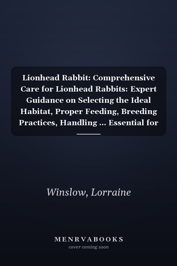 Lionhead Rabbit: Comprehensive Care for Lionhead Rabbits: Expert Guidance on Selecting the Ideal Habitat, Proper Feeding, Breeding Practices, Handling ... Essential for Keeping Them as Pets.